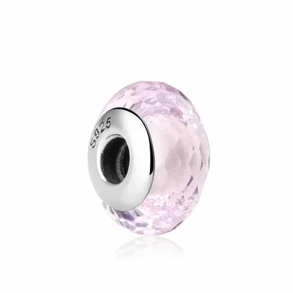 charm murano rosa