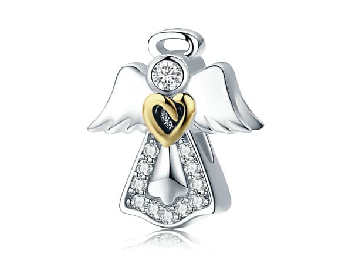 pandora angel charm silver