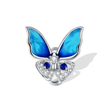 Charm Mariposa Azul Radiante