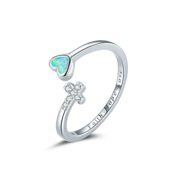 Faith, Hope and Love Adjustable Ring