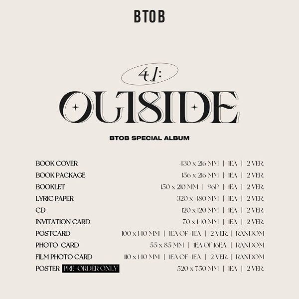 BTOB Álbum Especial – 4U: OUTSIDE (Versión Awake)